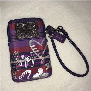 Coach Poppy Wristlet